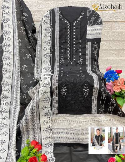 DN 1181A & B BY ALZOHAIB DESIGNER SALWAR SUIT WHOLESALER IN INDIA